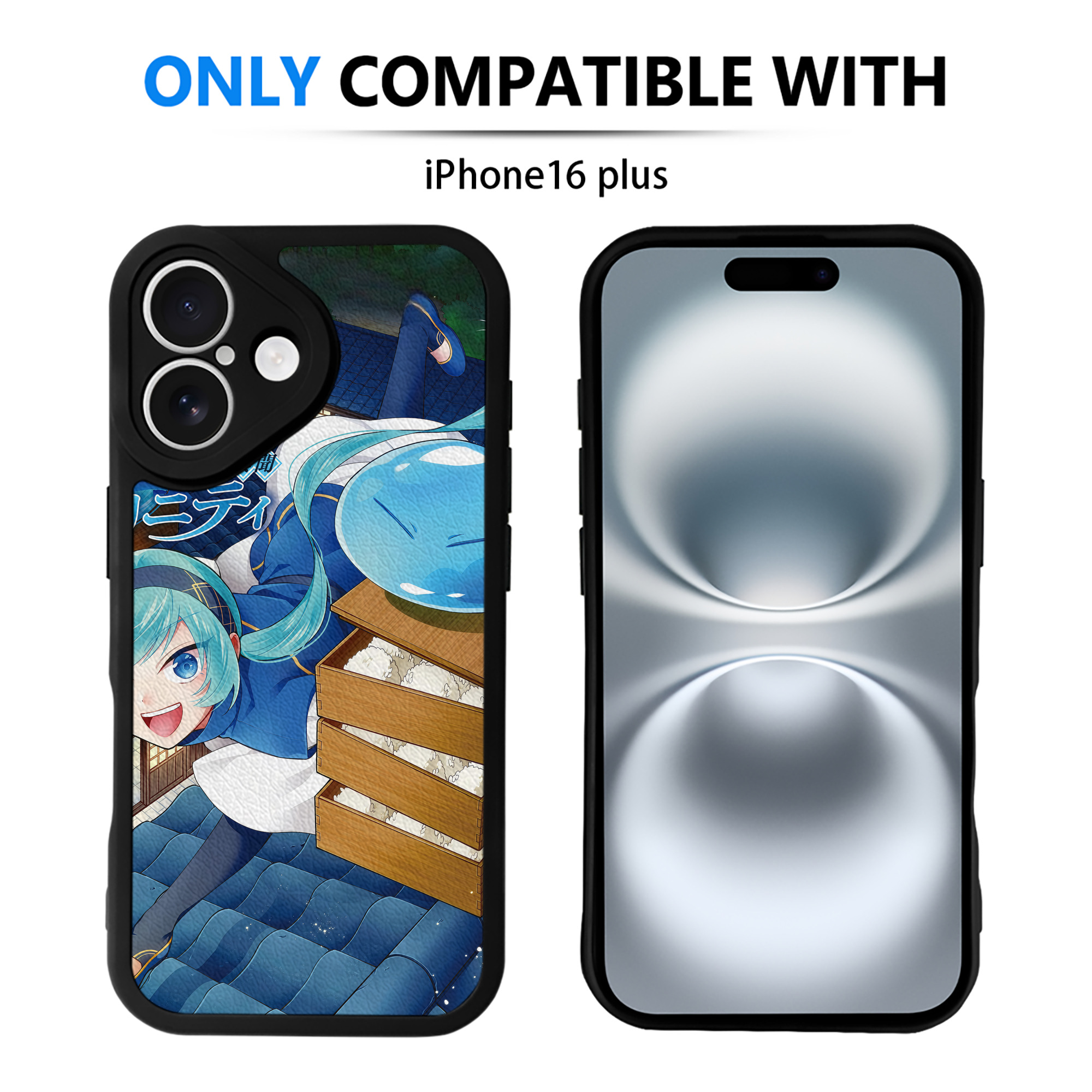 （画像用） 転スラ Regarding Reincarnated to Slime 【iPhone 16シリーズ対応】シリコンスマホケース（レザー調） 材質：シリコン